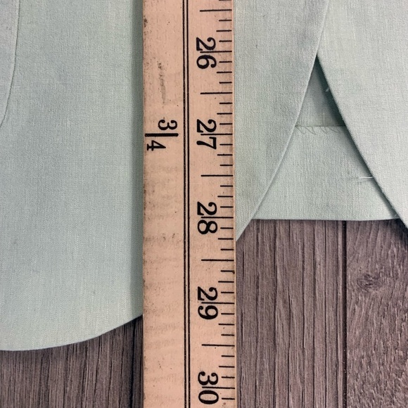 Theory Patch-Pocket Blazer in Stretch Linen in Mint Size 8 - Picture 7 of 15
